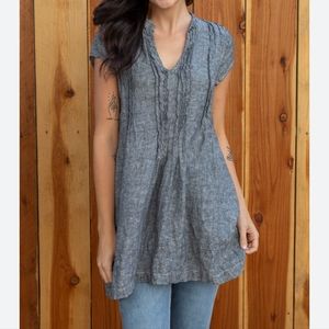 CP SHADES REGINA CAP SLEEVE tunic size L